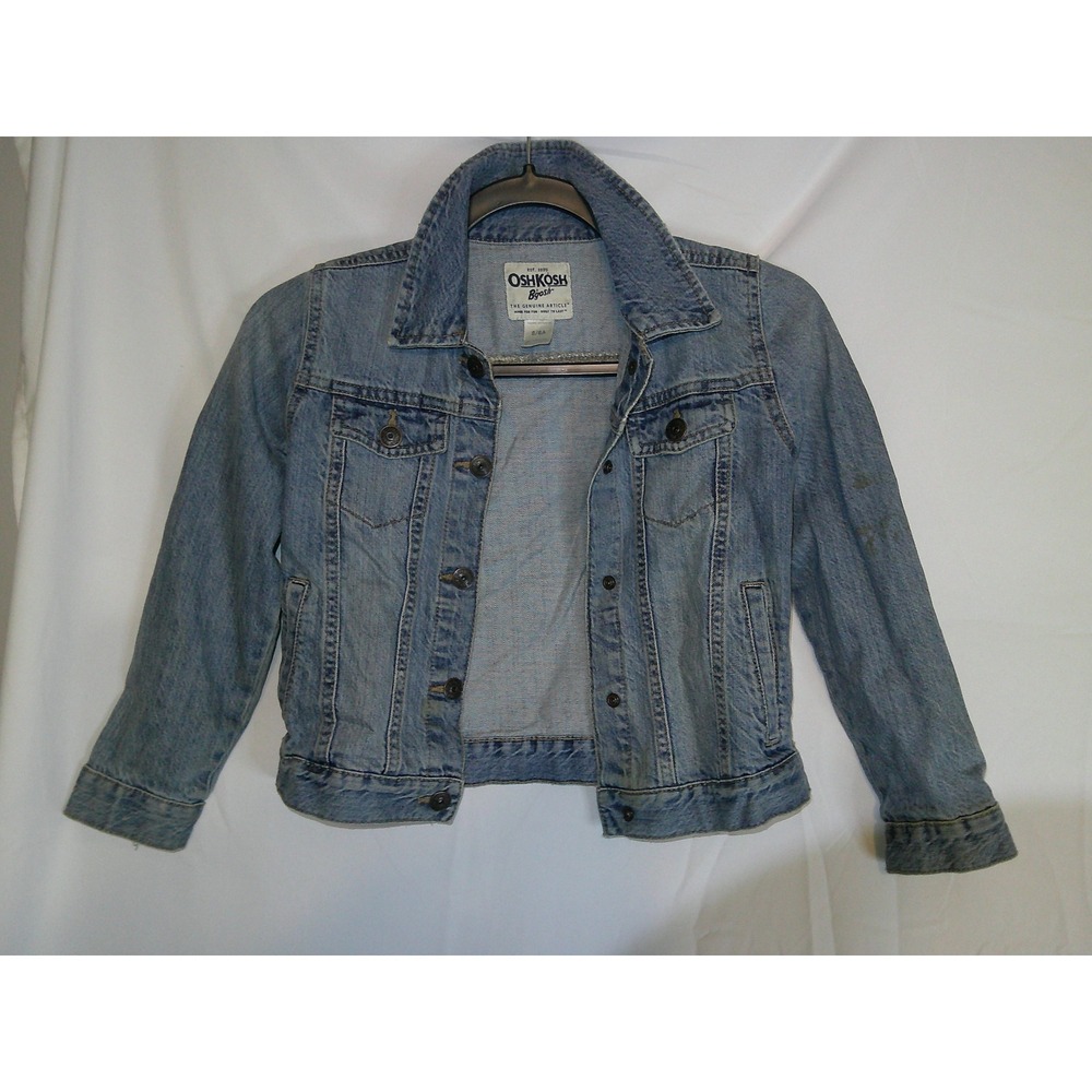 OshKosh Bgosh Kids Denim Jean Jacket‎ Size 8/8A Childrens Clothes Outfit